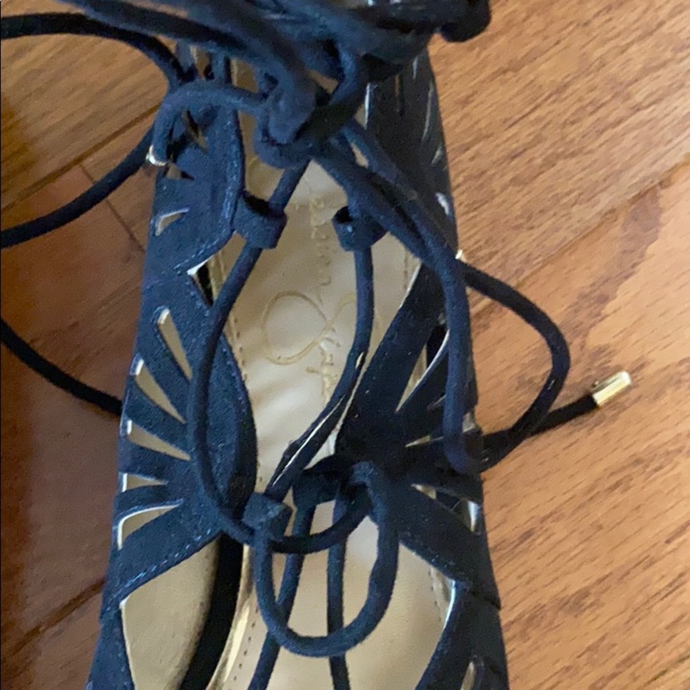 Jessica Simpson Lace Up Flats - Picture 6 of 6